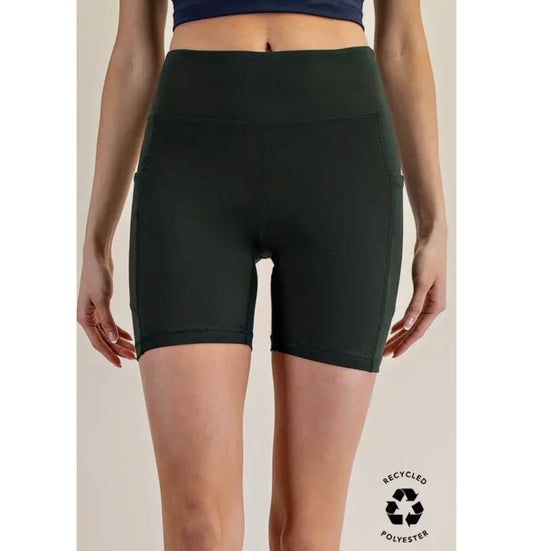 Rae Mode - 6 inch, Biker Shorts w Pocket 6240 - Black