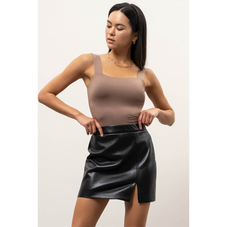 BP - Smooth, Fitted Tank Top 1074 - Dark Brown