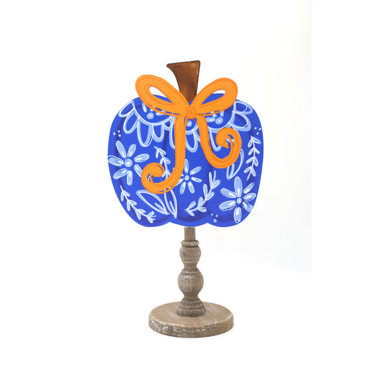 DbR - Blue Chinoiserie, Bow, Pumpkin Attachment