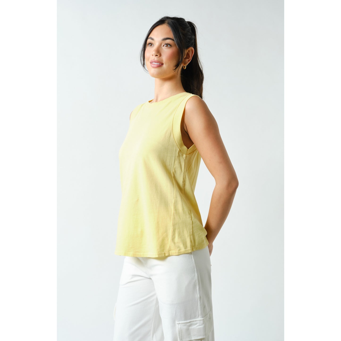 Terra Wash Pima Cotton Muscle Tank – Yellow