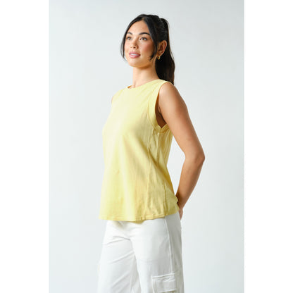 Terra Wash Pima Cotton Muscle Tank – Yellow