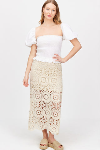 Natura, Crochet Maxi Skirt 0053