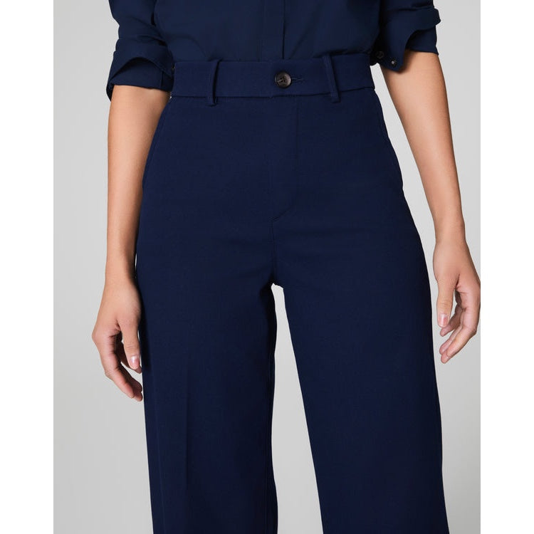 SPANX - SPANXsupersmooth™ Stretch Twill Cropped Wide Leg Pants 2141 - Navy