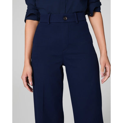SPANX - SPANXsupersmooth™ Stretch Twill Cropped Wide Leg Pants 2141 - Navy