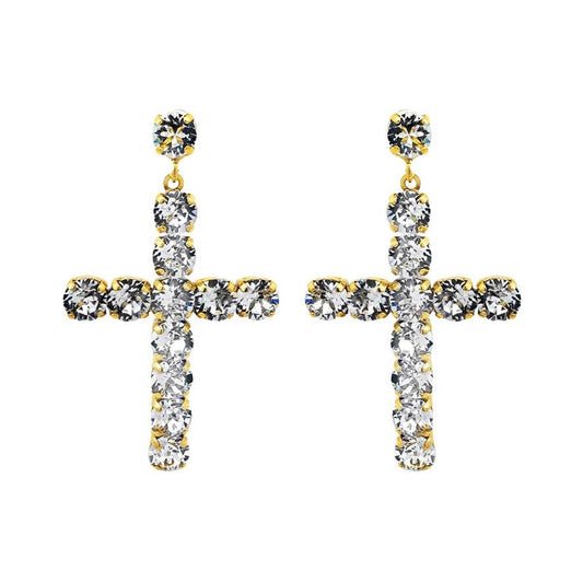 TOVA - Donatella Earrings in Clear