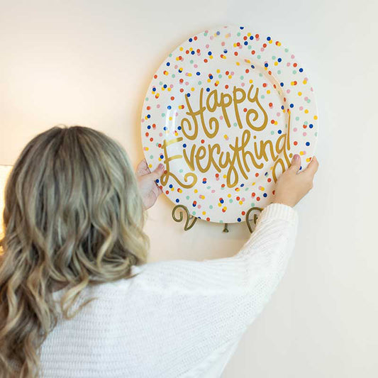 Coton Colors - Large Swirl Plate Stand - Gold