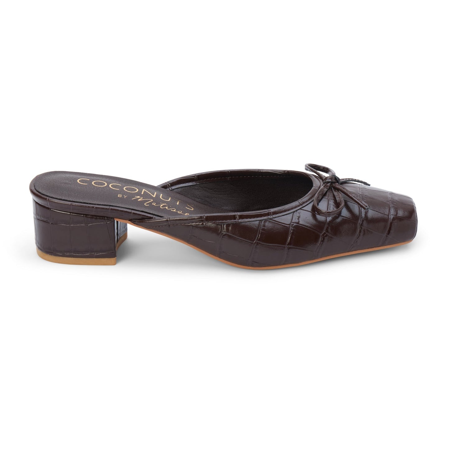 Matisse, Geneva, Croc Print, Square Toe Mule w Bot Detail - SALE