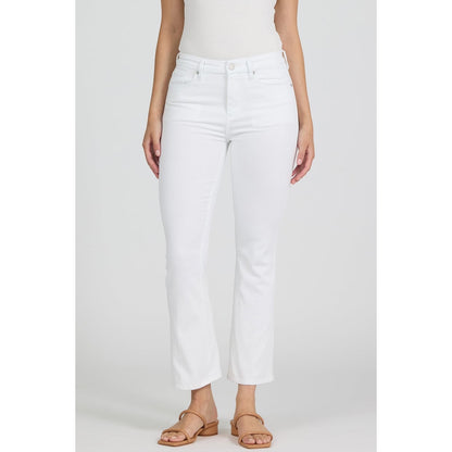 Dear John Mid Rise Cropped Flare Jeans - Jeanne 228 – White