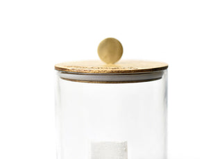 COTON COLORS - Wooden Lid, Glass Jar
