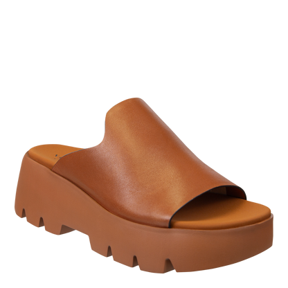 Naked Feet - Drift, Platform Sandal - Camel - SALE