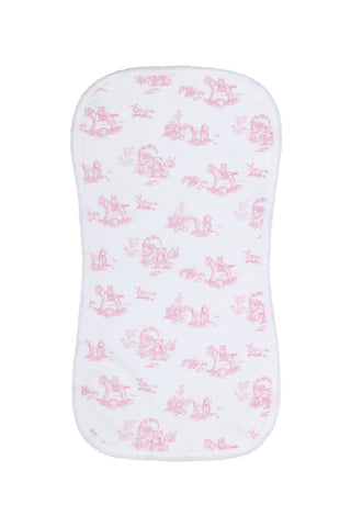 Nellapima - Toile Baby Burp Cloth