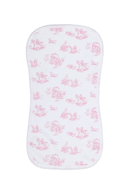 Nellapima - Toile Baby Burp Cloth