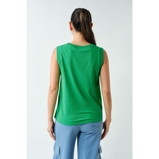Terra Wash Pima Cotton Muscle Tank – Green
