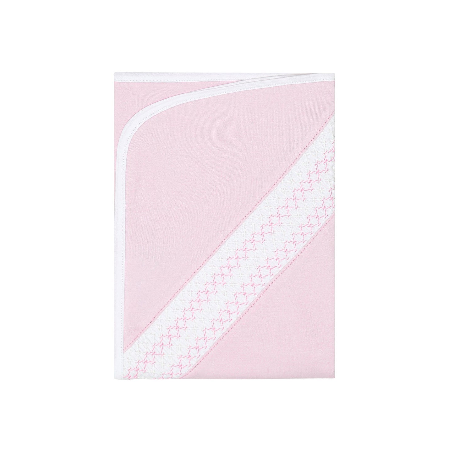 Nellapima - Signature Smocked Girls Receiving Blanket – Pink
