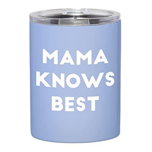 Mama Knows Best Slant Short Stainless Steel Tumbler, 12-Ounce