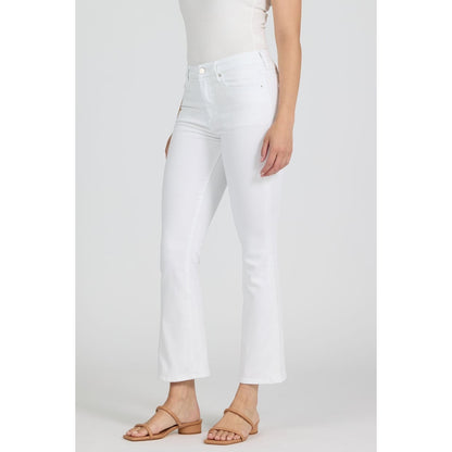 Dear John Mid Rise Cropped Flare Jeans - Jeanne 228 – White