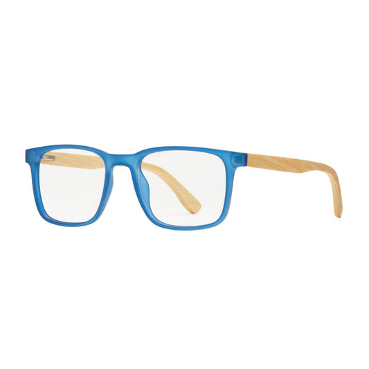 Blue Planet - Davis Blue Light Reader - Blue / Bamboo