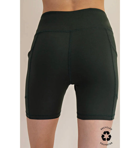 Rae Mode - 6 inch, Biker Shorts w Pocket 6240 - Black