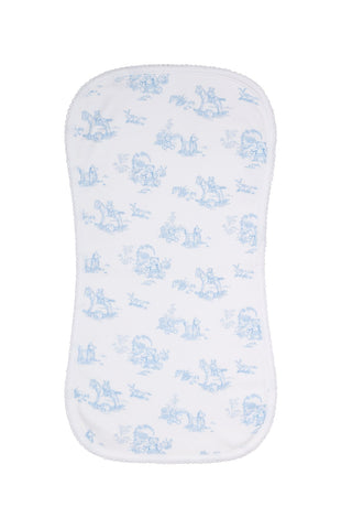 Nellapima - Toile Baby Burp Cloth
