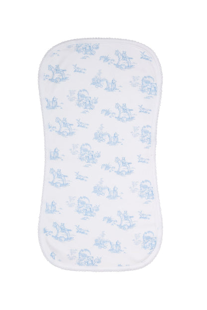Nellapima - Toile Baby Burp Cloth