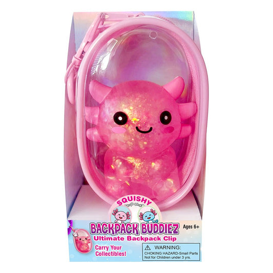 Zorbitz - Squishy Backpack Buddiez Axolotl Clip