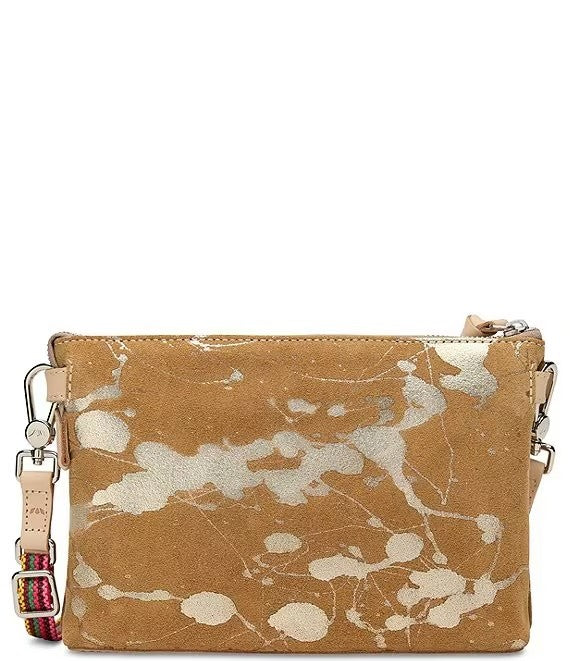 Consuela  - Midtown Metallic Splattered Suede Crossbody Bag - Marlow
