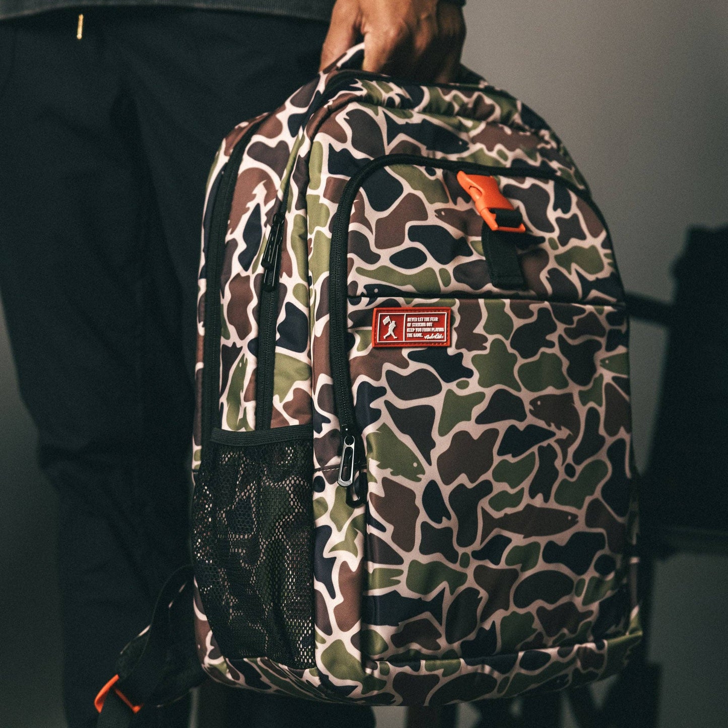 Baseballism - Angler Camo No Fear Cap Clip Backpack
