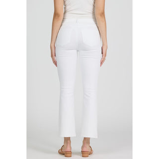 Dear John Mid Rise Cropped Flare Jeans - Jeanne 228 – White