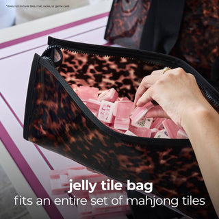 Case-Mate - Mahjong Jelly Tote Set - Tortoiseshell Bow