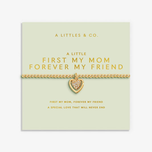 'First My Mom Forever My Friend’ - 9766 - Gold Bracelet