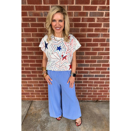 Z Supply - Scout, Jersey Flare Pants - Bay Blue