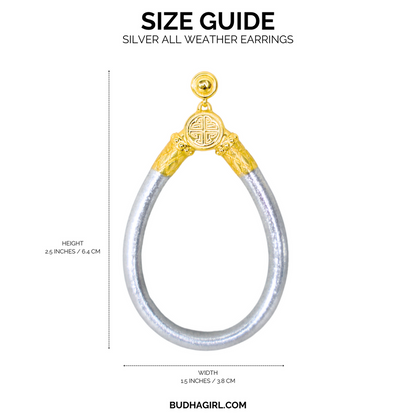 BuDhaGirl - Silver All Weather Earrings