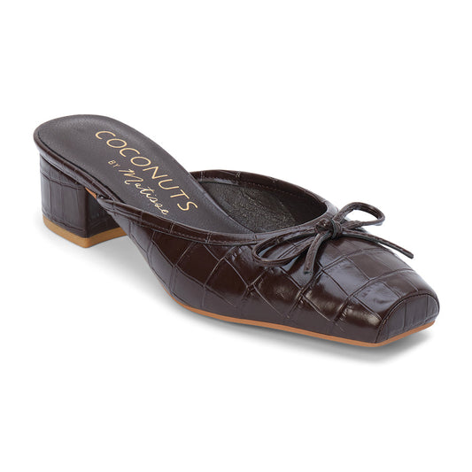 Matisse, Geneva, Croc Print, Square Toe Mule w Bot Detail - SALE