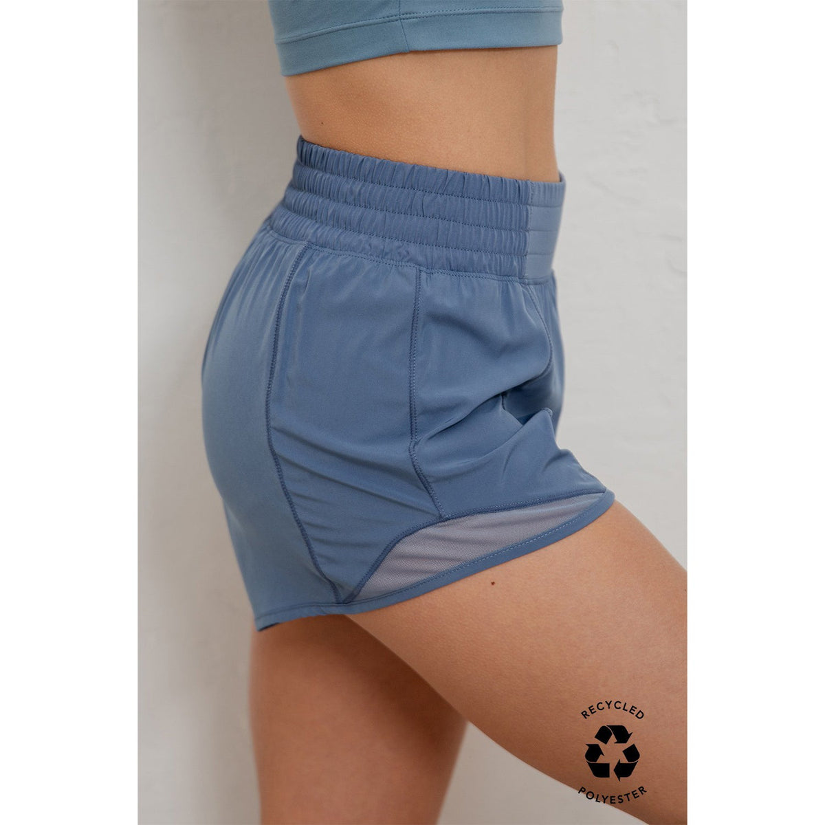 Rae Mode - G Active Shorts w Mesh 6272 - Paradise Blue