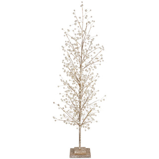 RAZ -  Star of Wonder Glittered Tree with Pearls