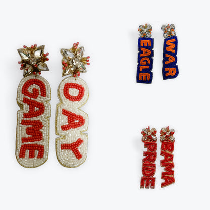 GameDay - Beaded Earrings -
