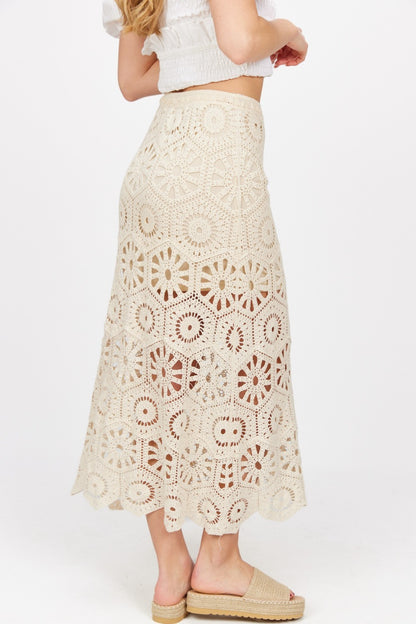 Natura, Crochet Maxi Skirt 0053