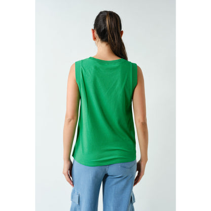 Terra Wash Pima Cotton Muscle Tank – Green