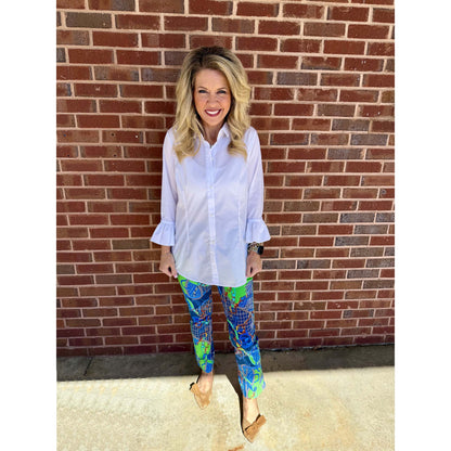 Gretchen Scott - Gripeless Pull On Pants - Ditto - Blues - SALE