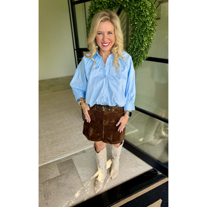 Dear John - Quinn Corduroy Mini Skirt –143  Cappuccino