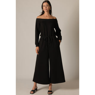 BYC - Butter Modal Ribbed Contrast Jumpsuit 0067 - Black