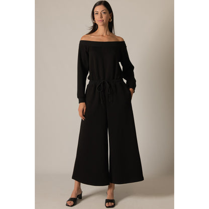 BYC - Butter Modal Ribbed Contrast Jumpsuit 0067 - Black