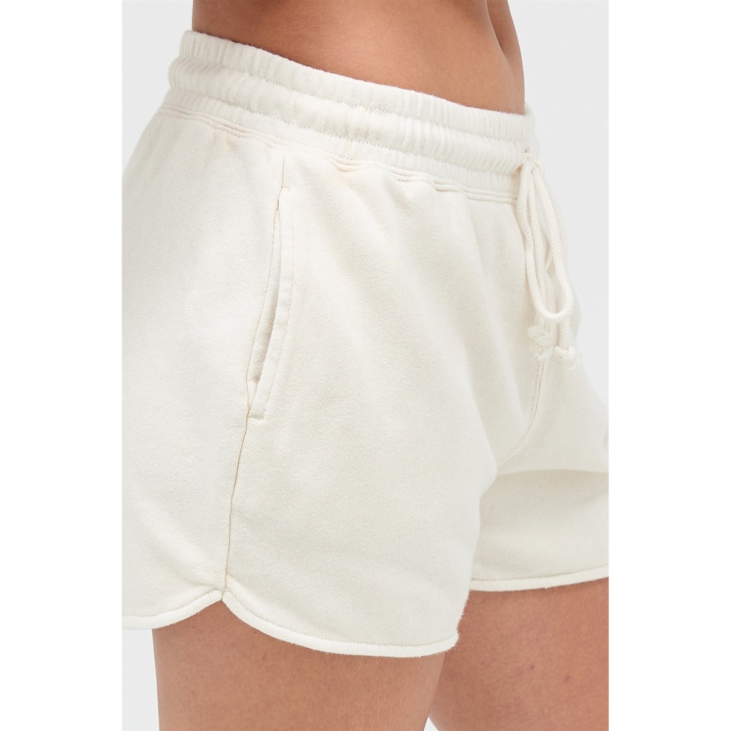 Alpaca Acid Wash Elastic Waist Shorts – Soft Lounge Drawstring Shorts 266