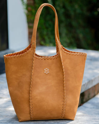 Emory Whipstitch Tote Mustard S