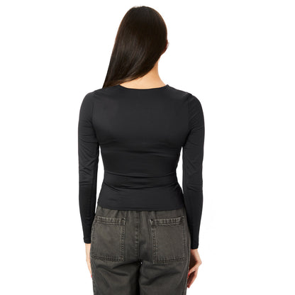 Second Skin - Roxie, Crew Neck, Long Sleeve 064 - Black