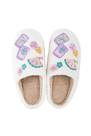 Mahjong Pieces House Slippers for Women
