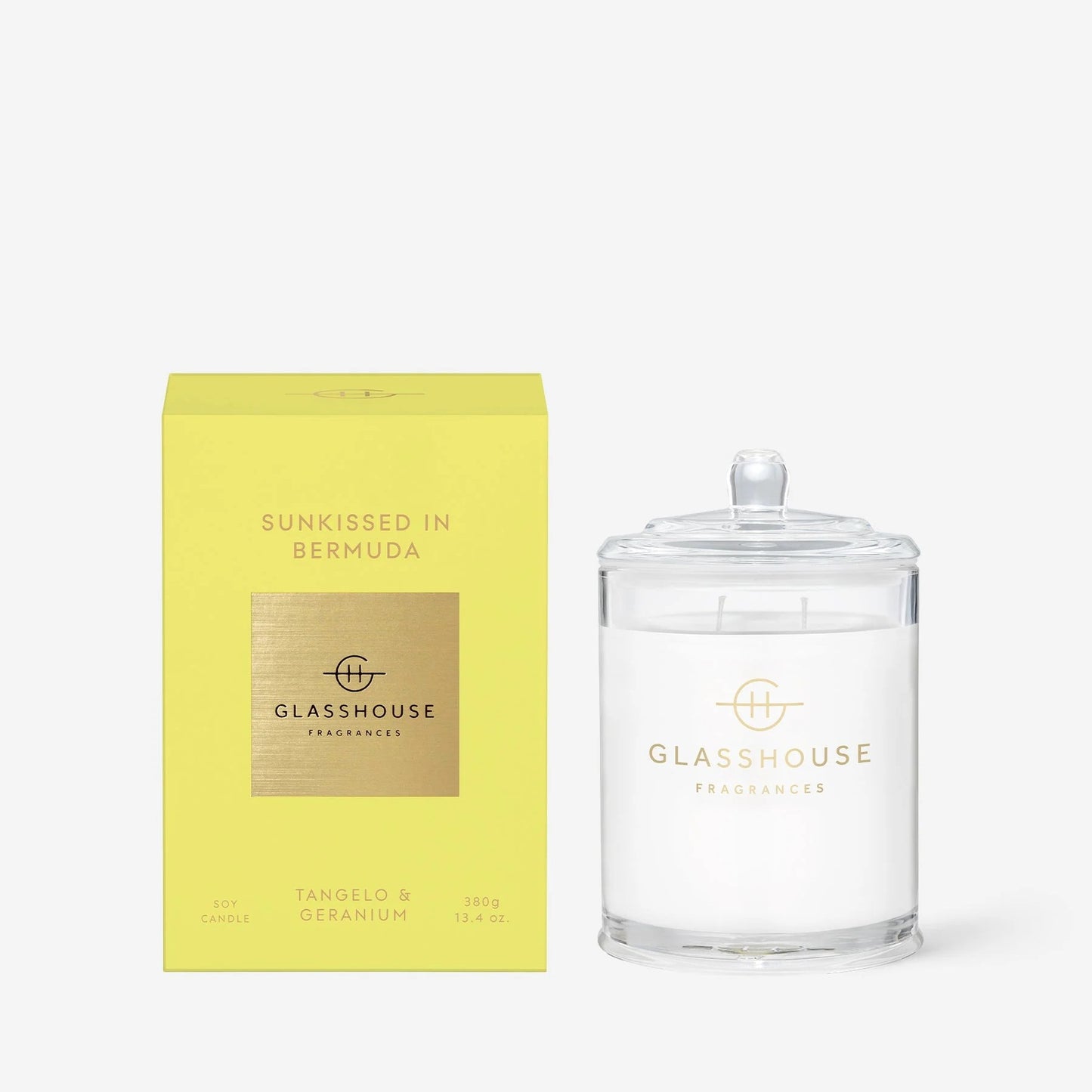 Glasshouse Fragrances - Sunkissed in Bermuda Candle | Tangelo & Geranium
