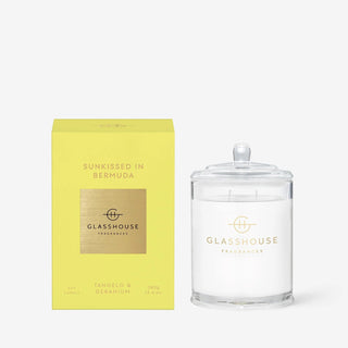 Glasshouse Fragrances - Sunkissed in Bermuda Candle | Tangelo & Geranium