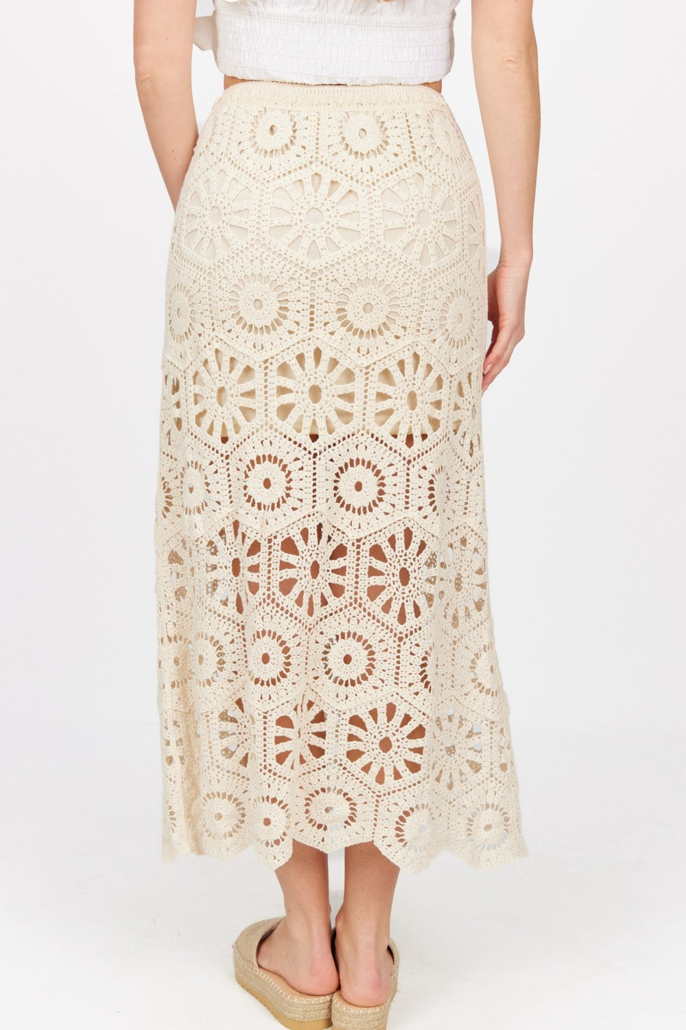 Natura, Crochet Maxi Skirt 0053