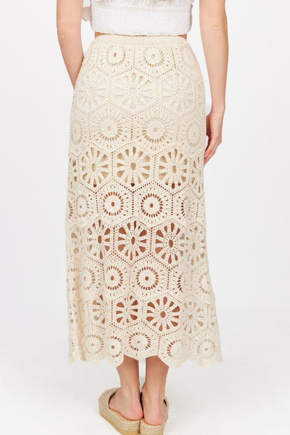 Natura, Crochet Maxi Skirt 0053